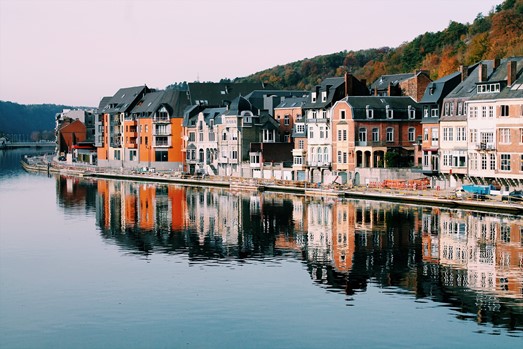 Houses in Dinant, Belgium