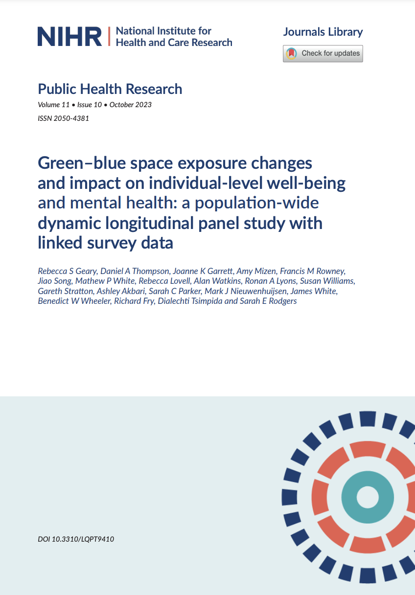 Screenshot - green blue space exposure changes and impact on individual level wellbeing