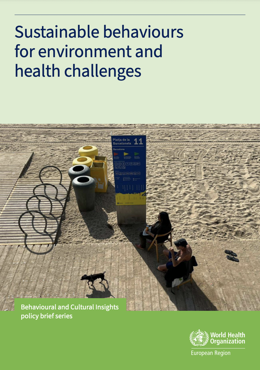 Screenshot - sustainable behaviours for environment and health challenges