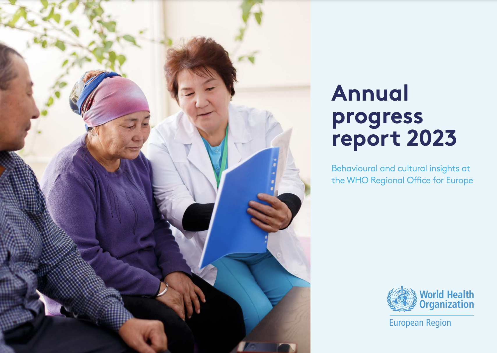Screenshot - Annual progress report 2023: Behavioural and cultural insights at the WHO Regional Office for Europe