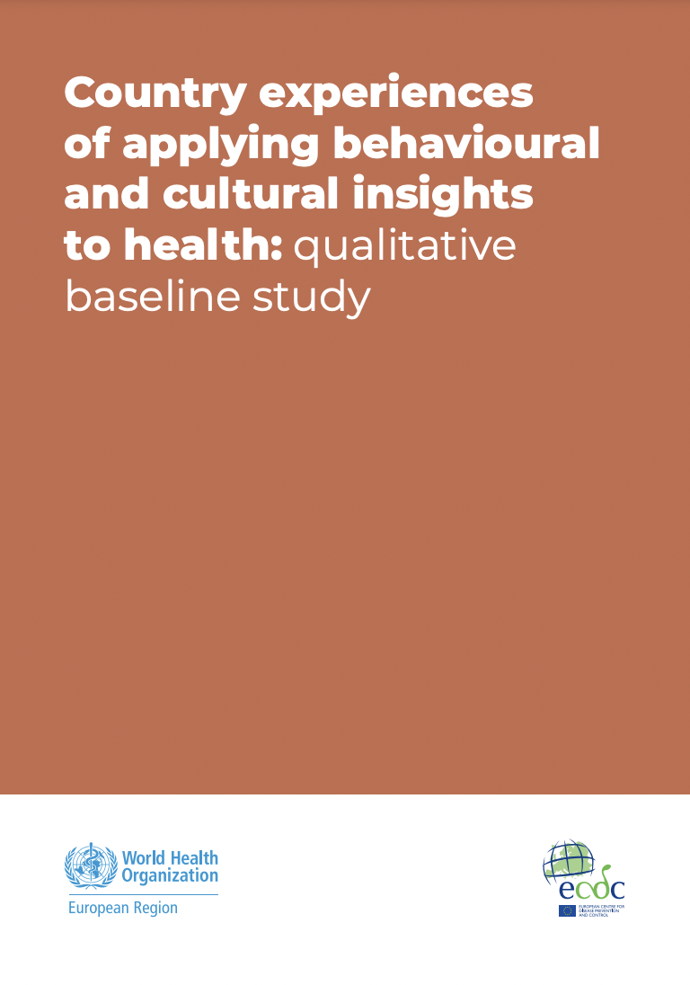 Screenshot - country experiences of applying behavioural and cultural insights to health: qualitative baseline study