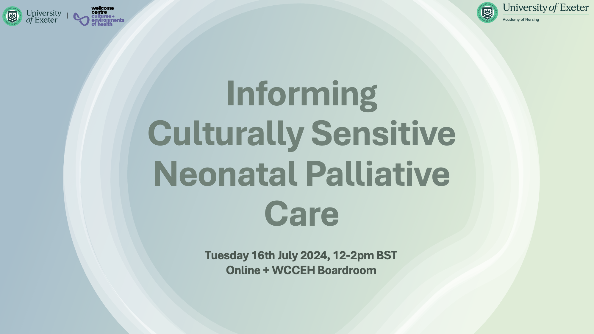Screenshot of powerpoint slide - Informing Culturally Sensitive Neonatal Palliative Care